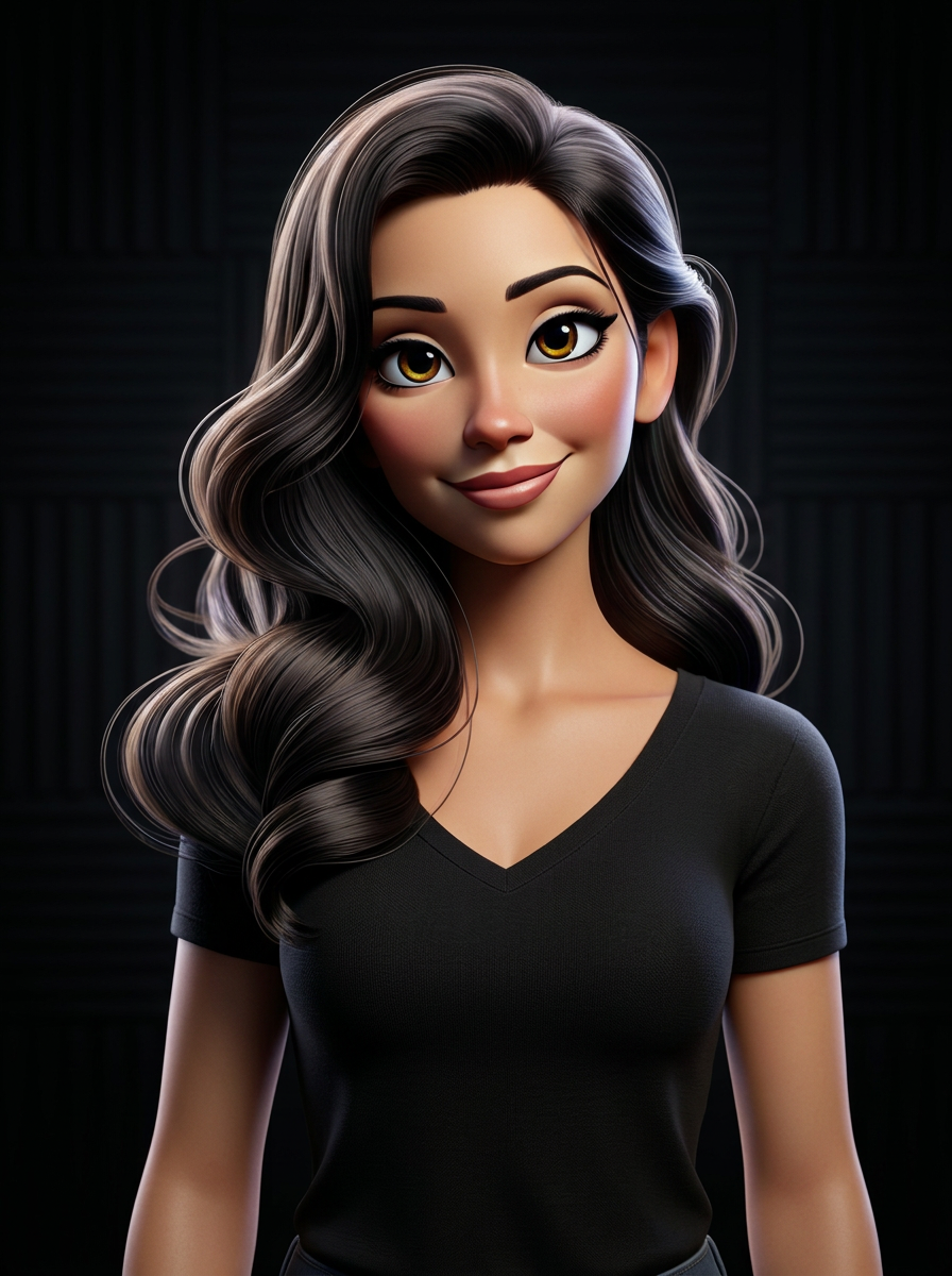 Marisa, rendered as a 3D animated character